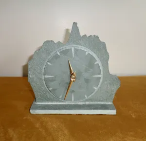 1965 Smiths Movement Desk Clock Set in Lake District Slate