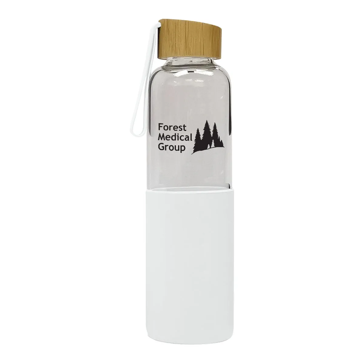 20 OZ. JAMESON GLASS BOTTLE - White With White