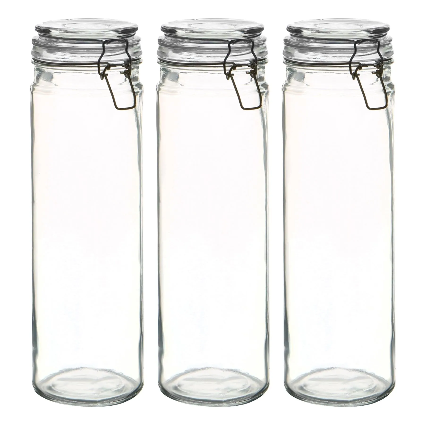 2L Classic Glass Storage Jars - Pack of 3 - By Argon Tableware