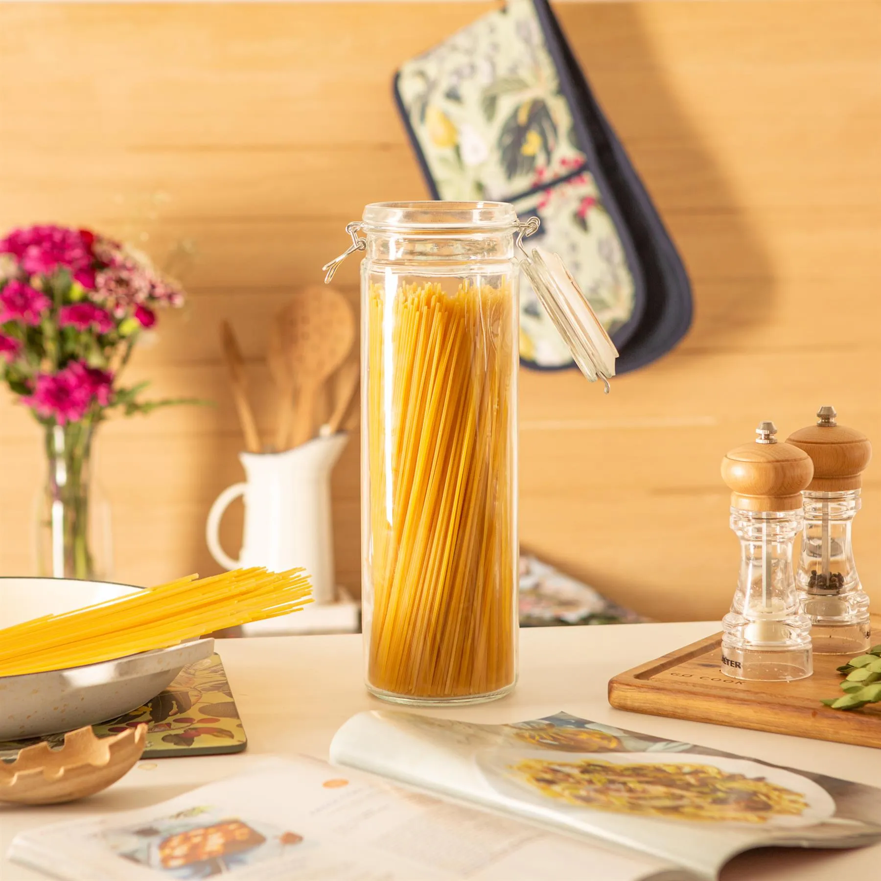 2L Classic Glass Storage Jars - Pack of 3 - By Argon Tableware