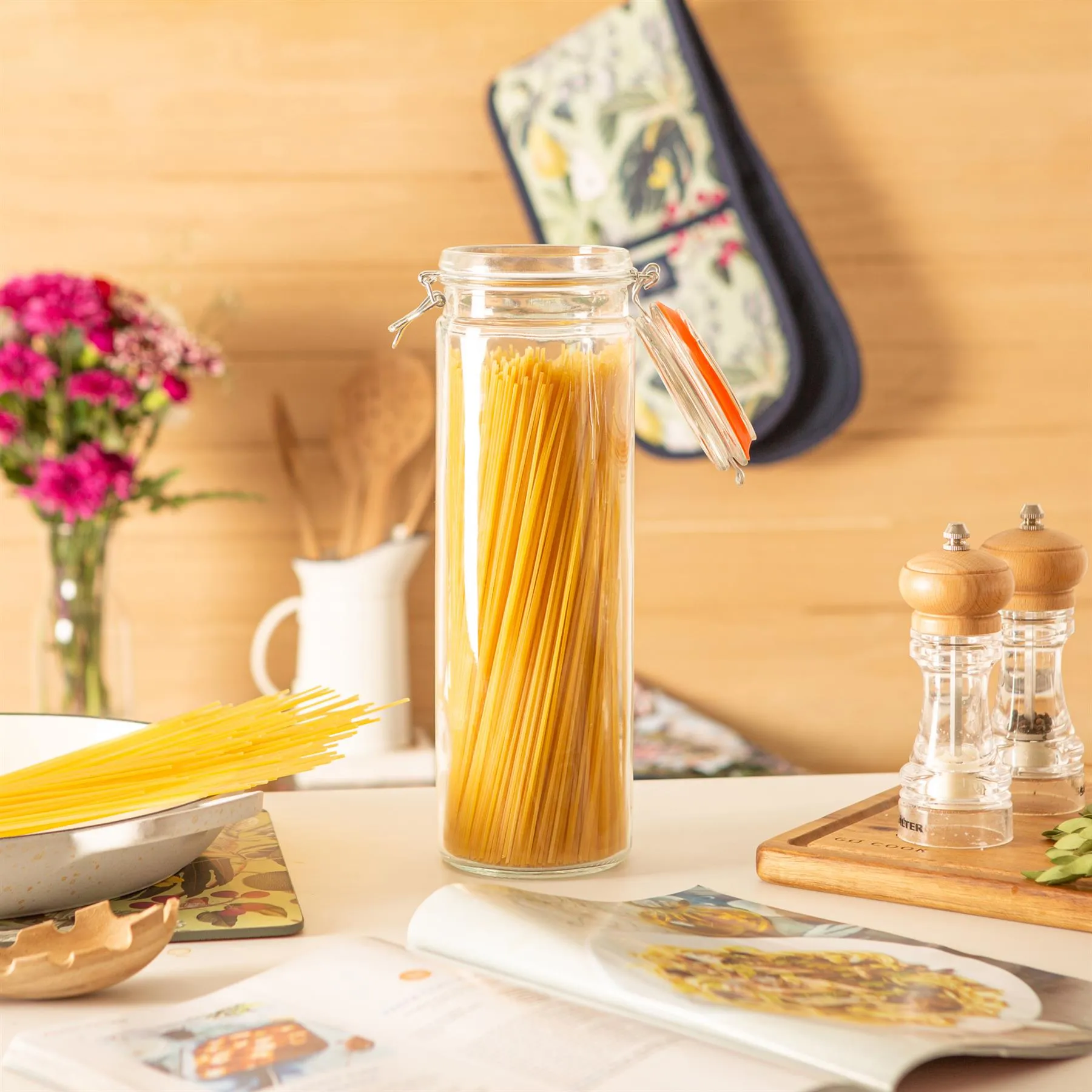 2L Classic Glass Storage Jars - Pack of 3 - By Argon Tableware