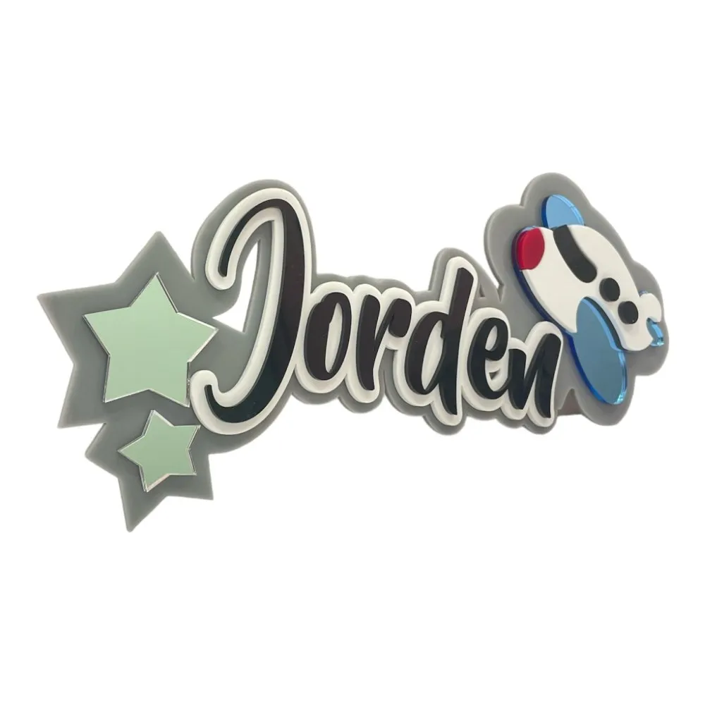 3 Layer  Name Plaque- Starry Skies
