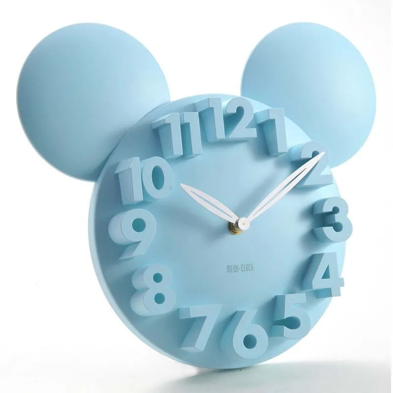 3D Digital Wall Clock for Children's Bedroom Decor