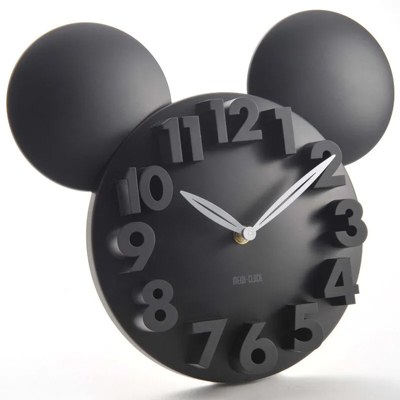 3D Digital Wall Clock for Children's Bedroom Decor