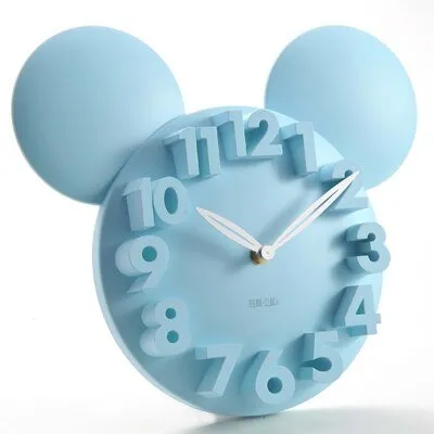 3D Digital Wall Clock for Children's Bedroom Decor