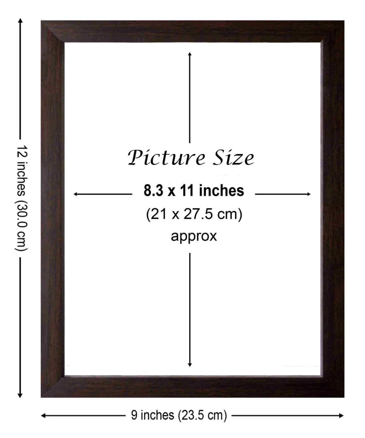 Art n Store All Ten Sikh Gurus and Golden Temple, HD Printed Religious & Wall Decor Picture with Plane Brown Frame (30 X 23.5 X 1.5 cm_ Brown Wood)