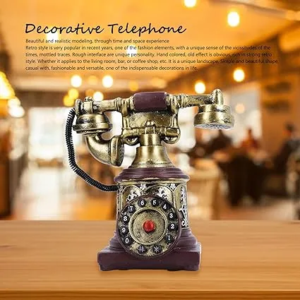 Babymoon Resin Retro Miniature Telephone | Decorative Add-ons | Baby Photography Props