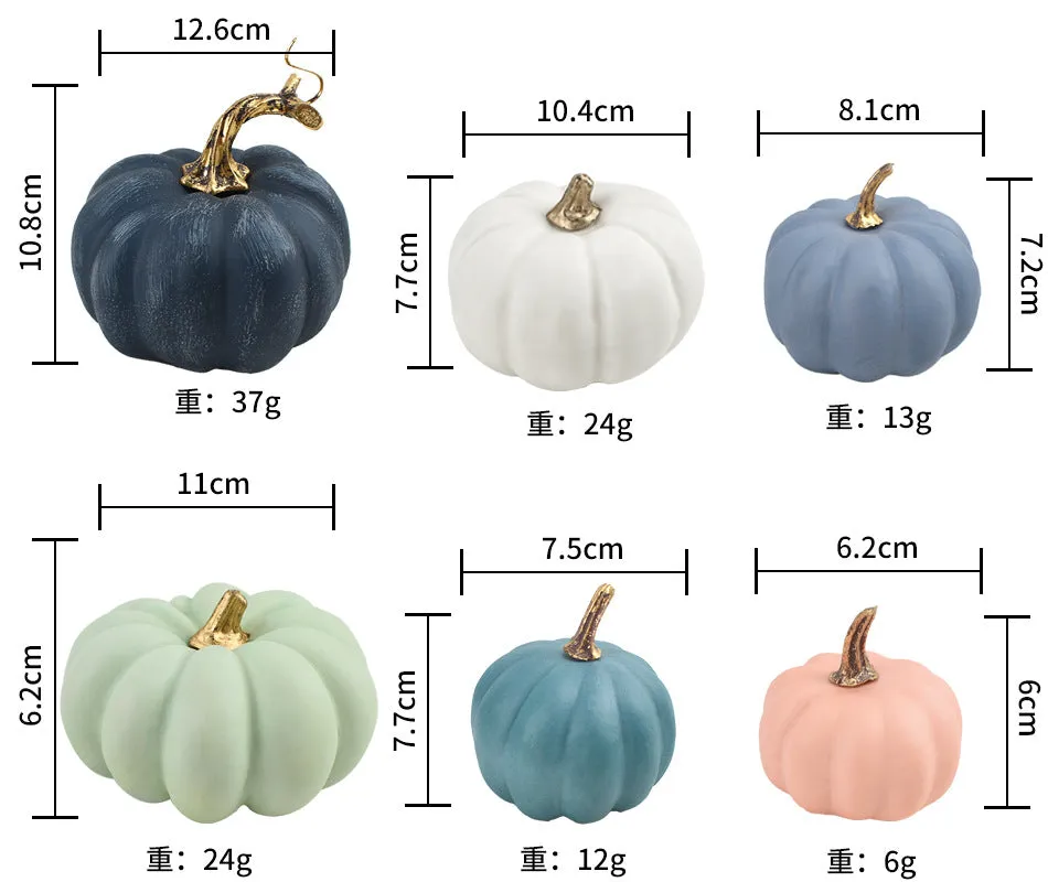 Babymoon Set of 24 Artificial Harvest Pumpkins | Halloween | Decorative | Multi