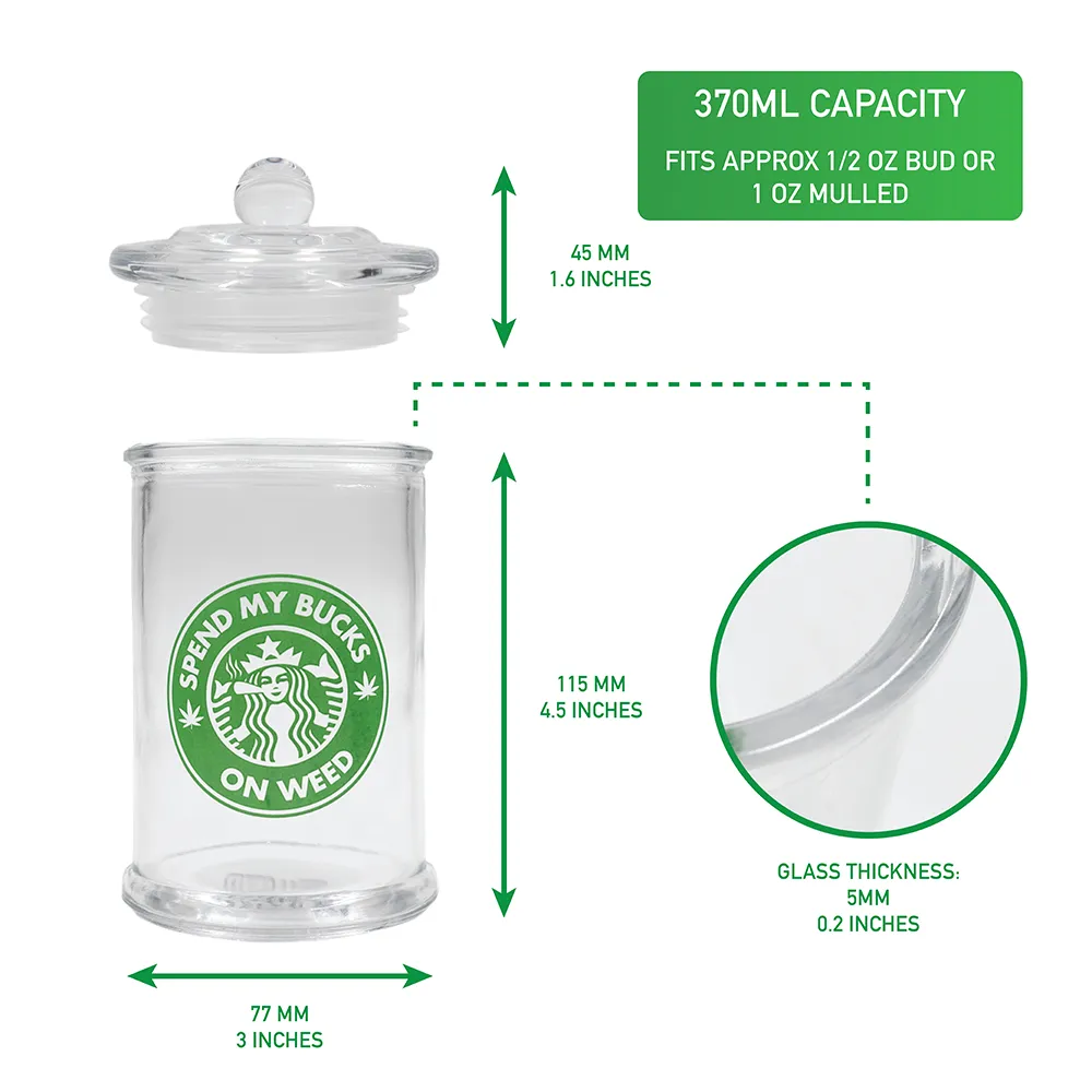 Badass Stash Jar - Spend My Bucks (370ml)