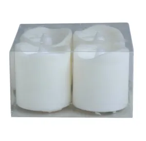 Battery Operated LED White Votives – 4pk