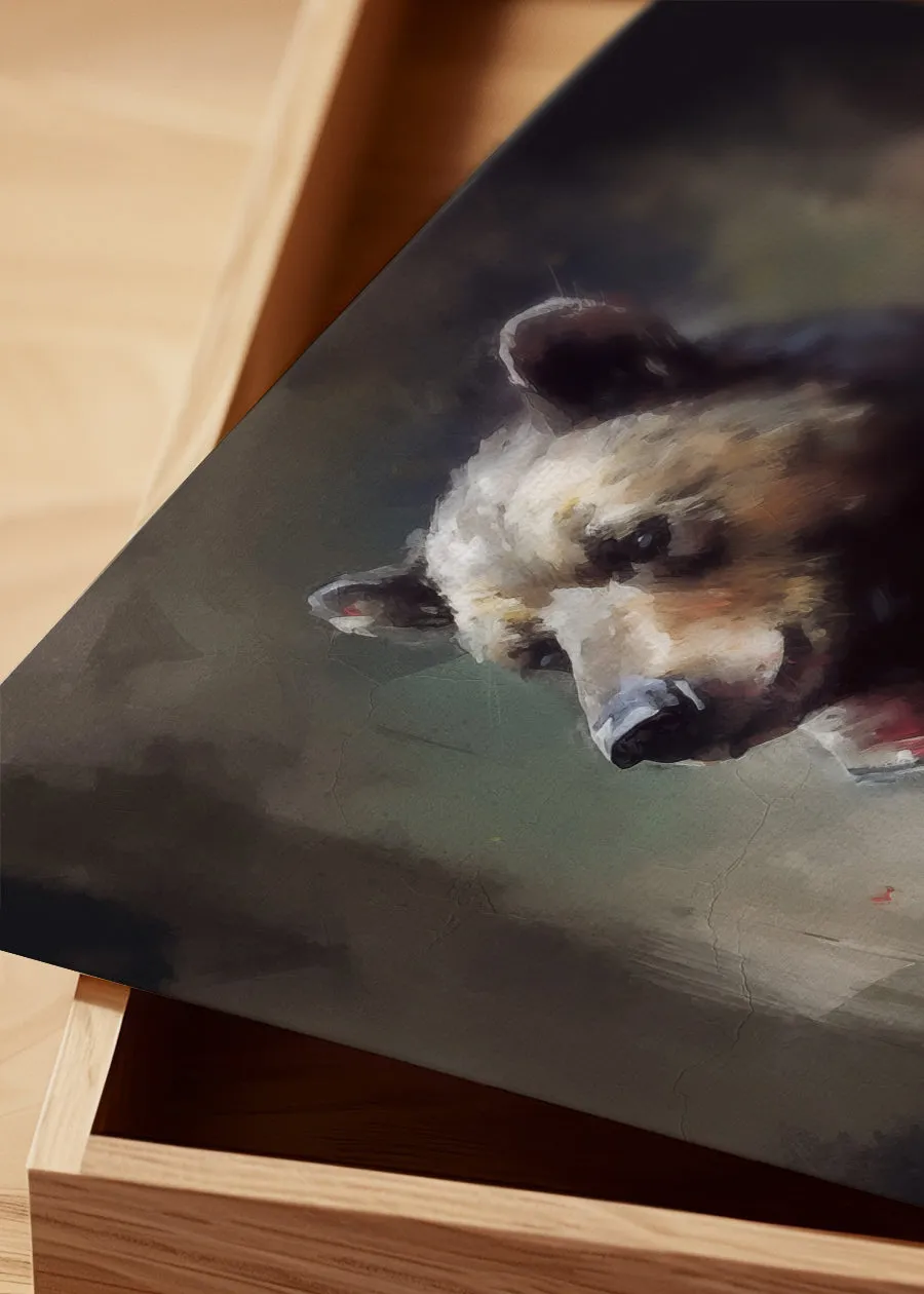 Bear Painting Renaissance Style Portrait