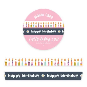 Birthday Slim Washi Tape Set by Little Lefty Lou