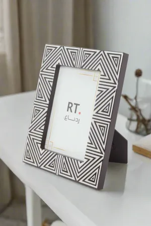 Black And White Monochrome Pattern Picture Frame