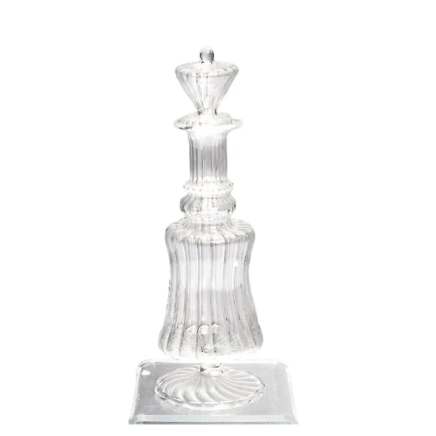 Blown glass shaped krafter's bottle with Stopper - Large