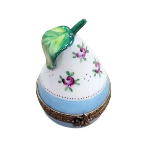 Blue Pear w Flowers