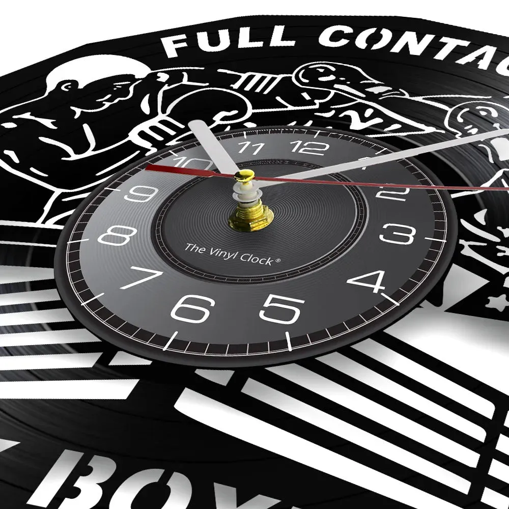 Boxing Gym Vinyl Record Wall Clock