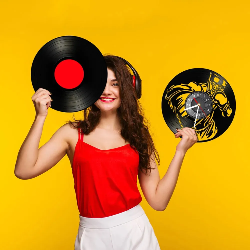 Boxing Vinyl Record Wall Clock