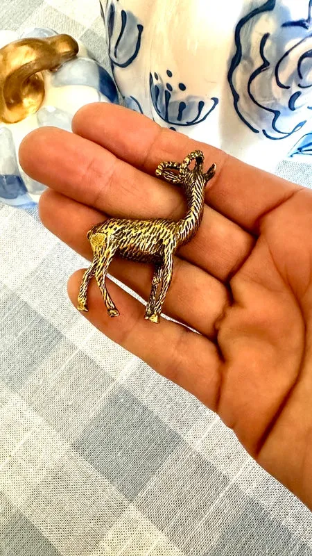 Brass Animal Figurines - Variety (Bat, Cricket, Goat, Fish, Turtle, Elephant)