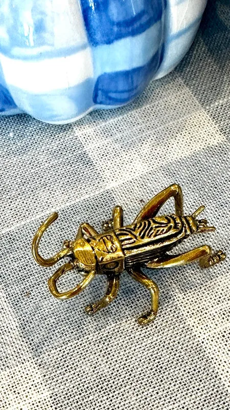 Brass Animal Figurines - Variety (Bat, Cricket, Goat, Fish, Turtle, Elephant)