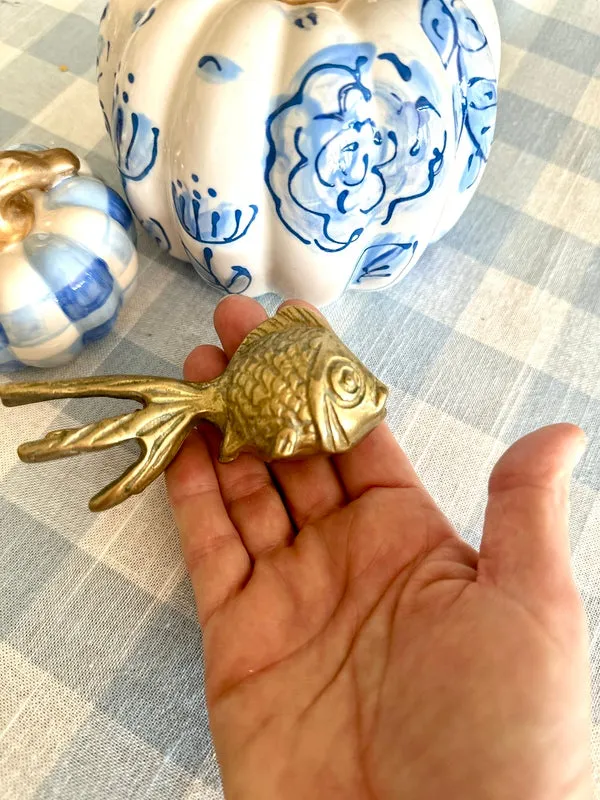 Brass Animal Figurines - Variety (Bat, Cricket, Goat, Fish, Turtle, Elephant)