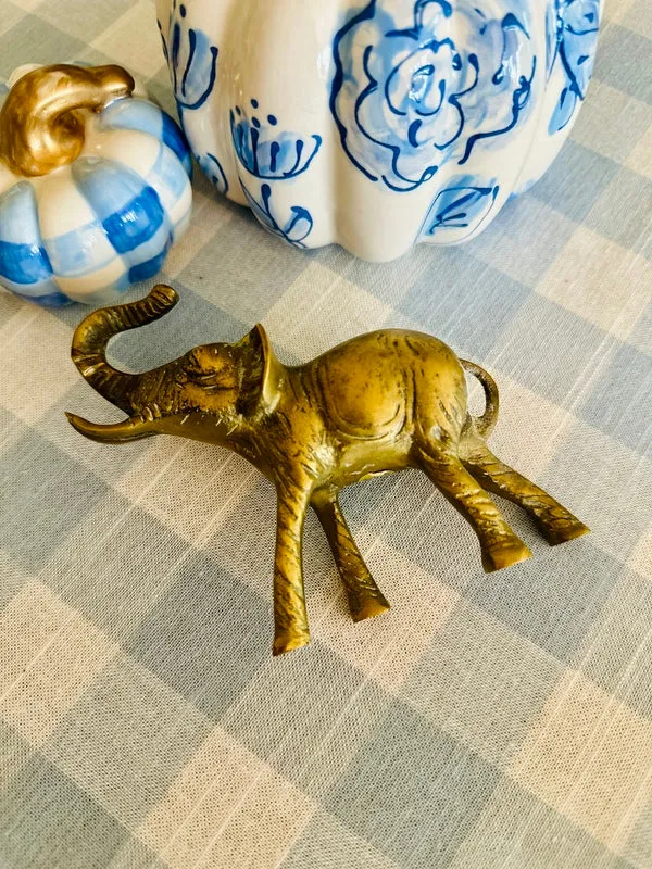 Brass Animal Figurines - Variety (Bat, Cricket, Goat, Fish, Turtle, Elephant)