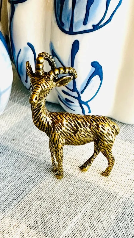 Brass Animal Figurines - Variety (Bat, Cricket, Goat, Fish, Turtle, Elephant)