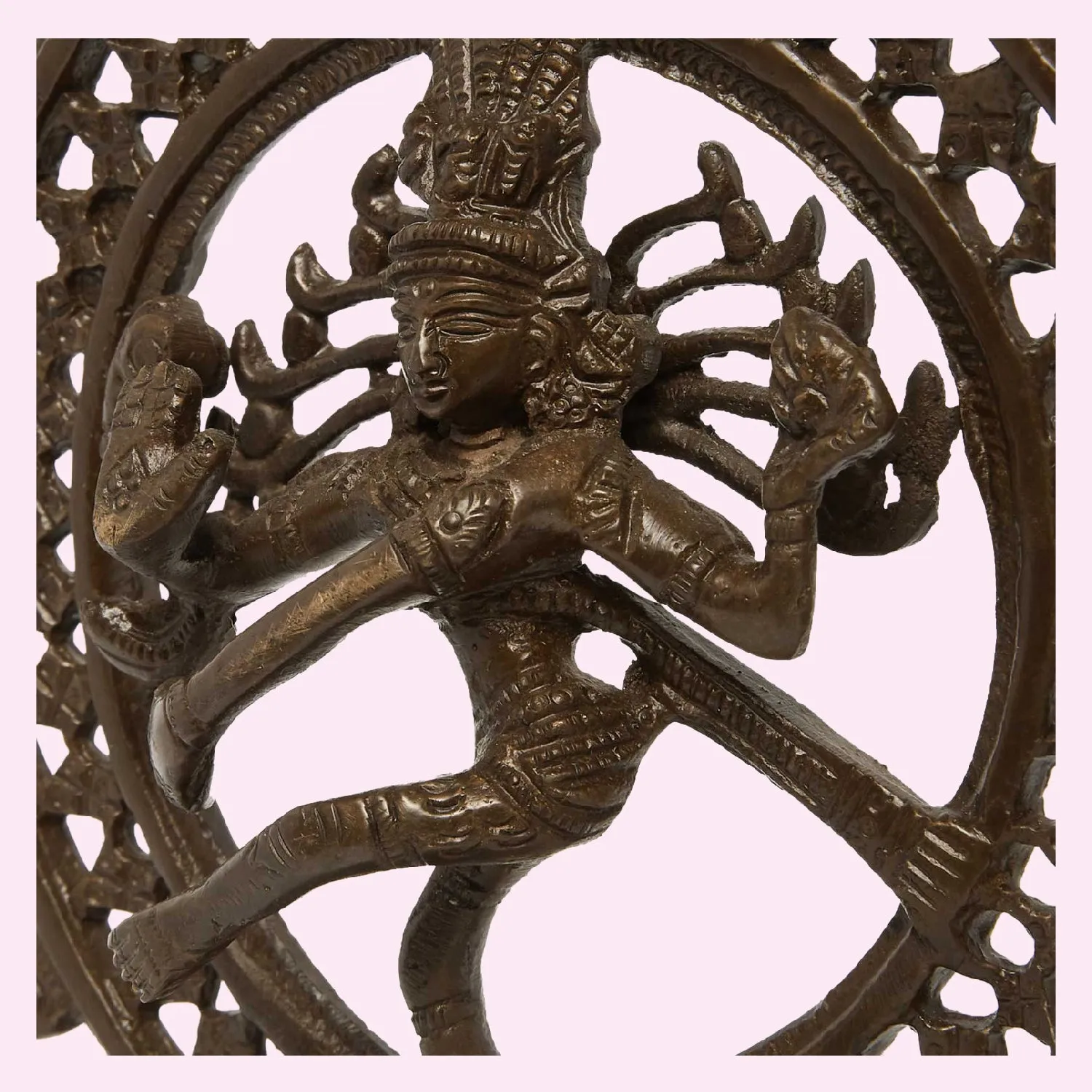 Brass Antique Finish Natraj - 9 in