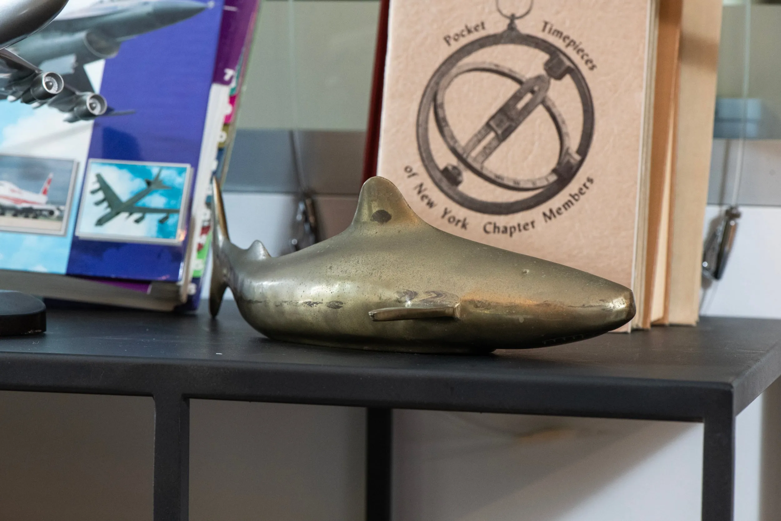 Brass Shark Sculpture