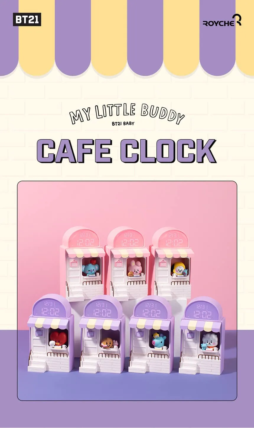 BT21 Chimmy Cafe Clock Led Desk Clock / Figure Home Deco