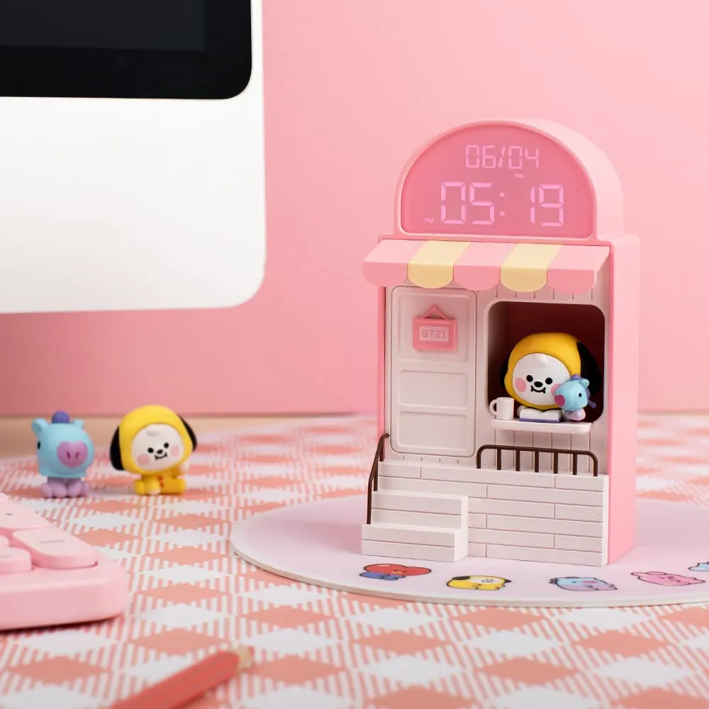 BT21 Chimmy Cafe Clock Led Desk Clock / Figure Home Deco