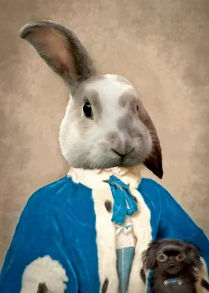Bunny Rabbit Portrait Print