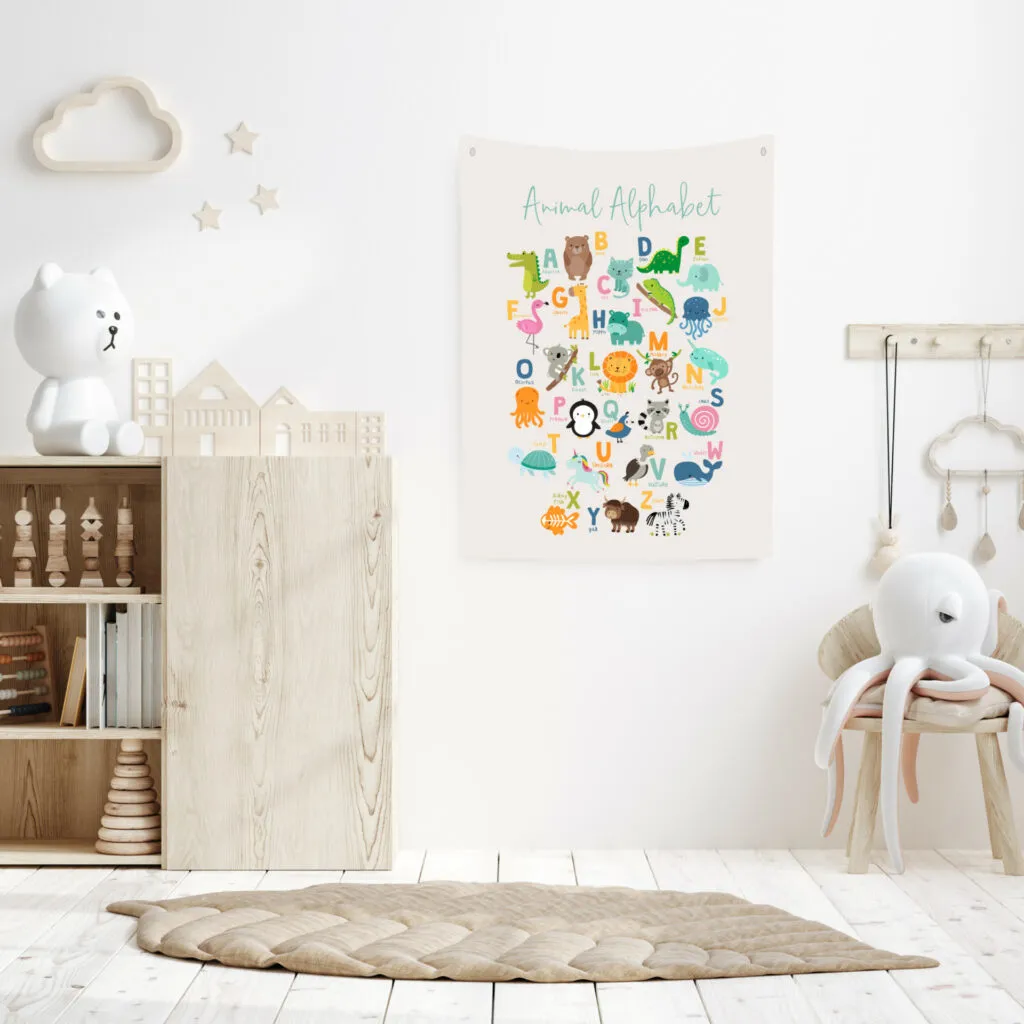 Canvas Wall Hanging - Animal Alphabet