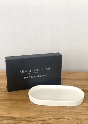 Ceramic Hand Wash/Cream Oval Tray