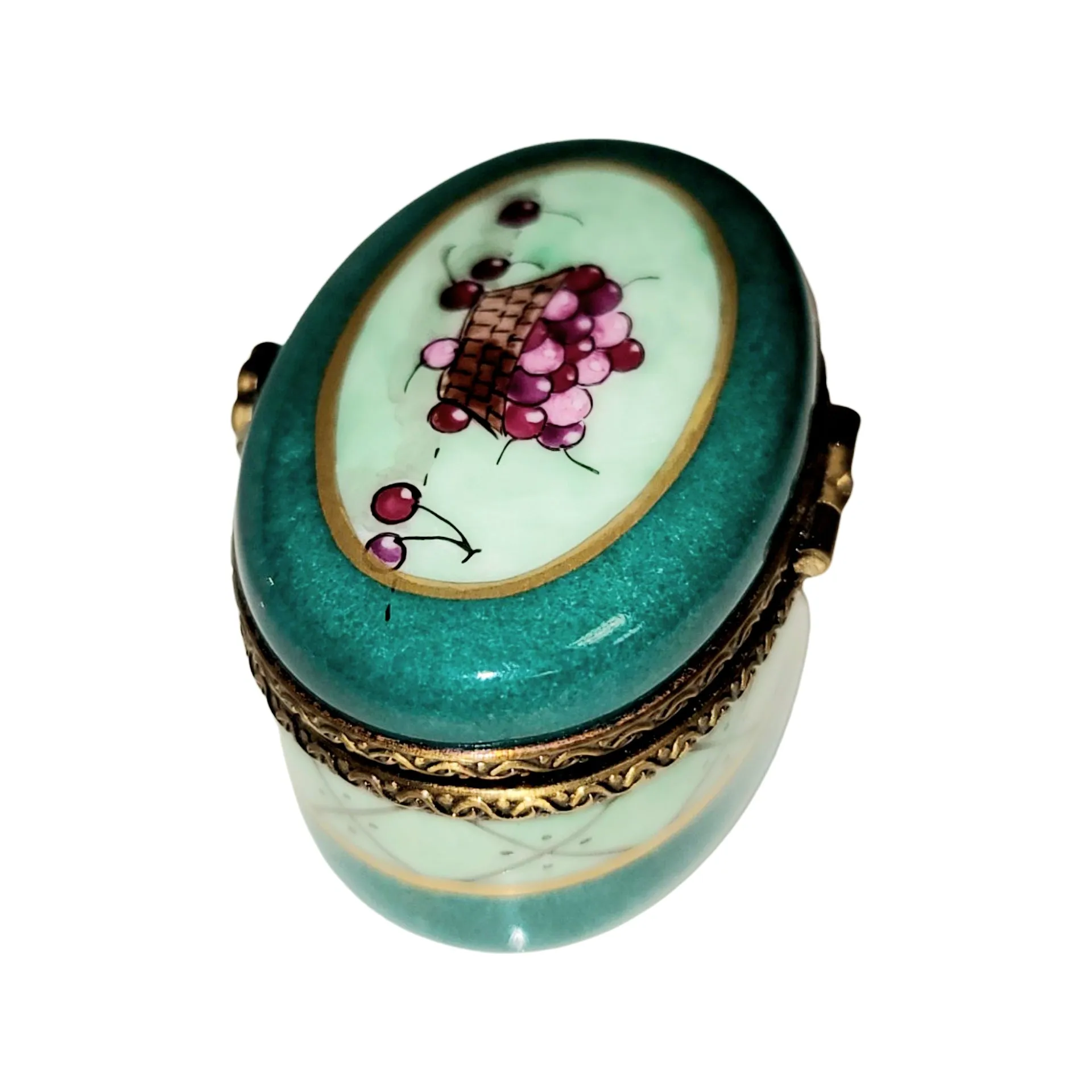 Cherries on Green Oval Pill