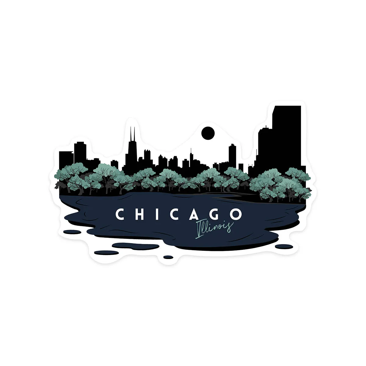 Chicago Skyline Sticker