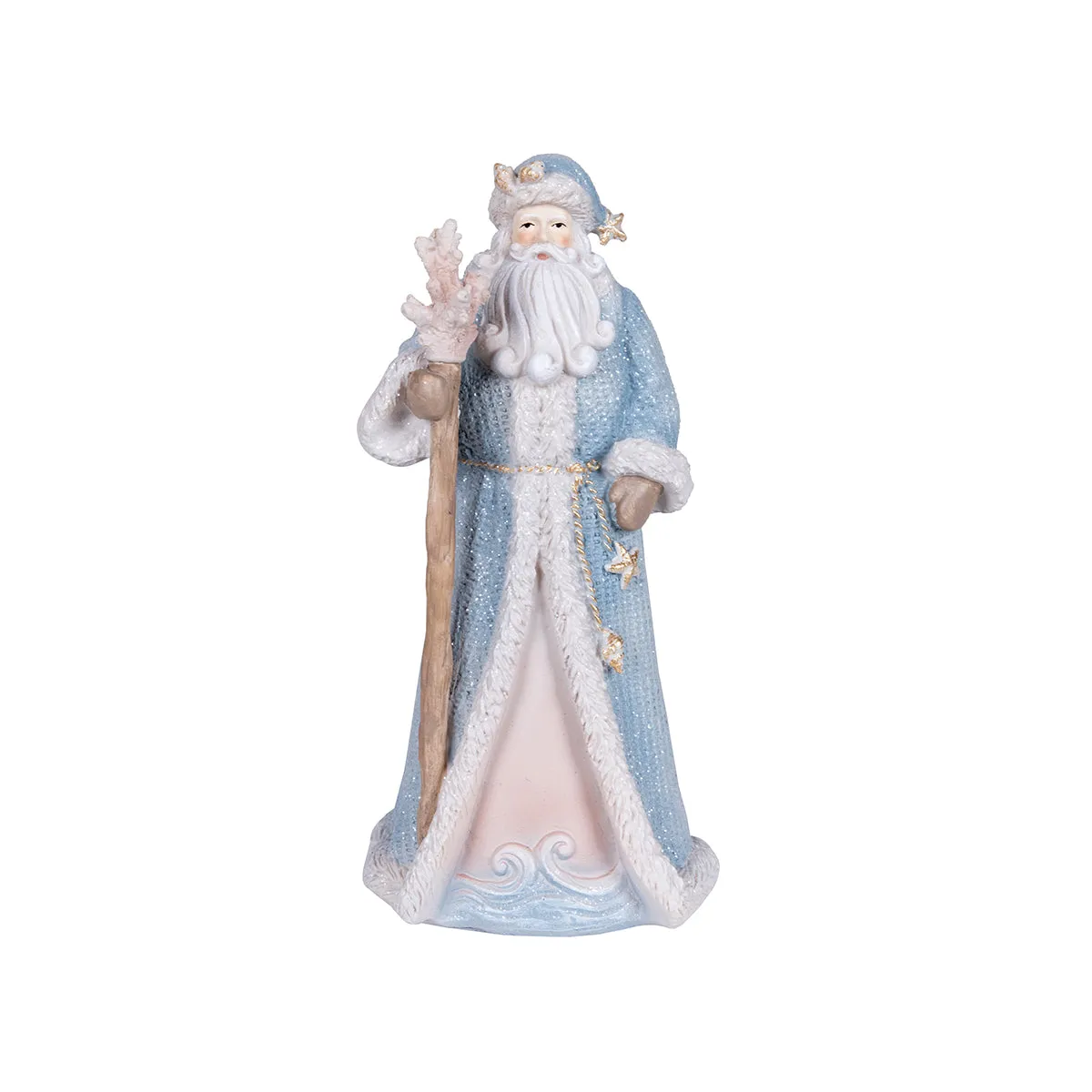 Classic Blue Santa Figurine