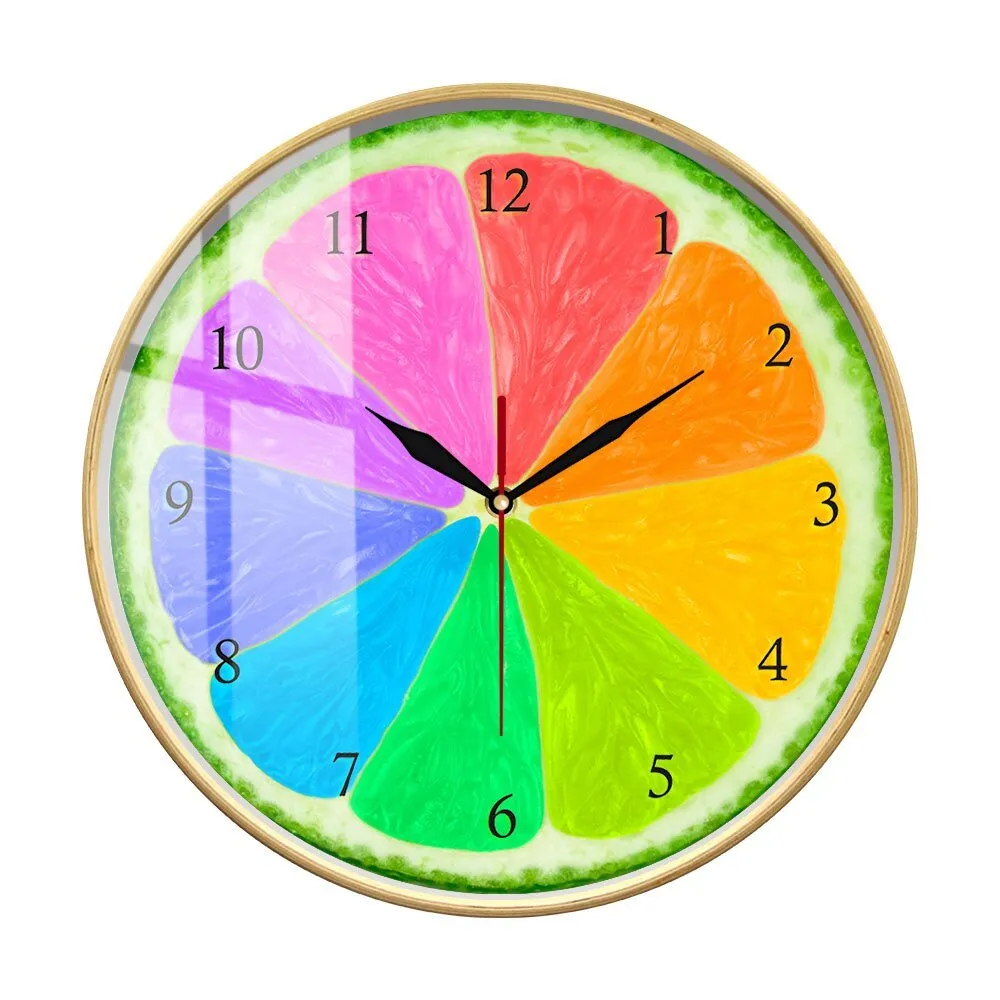 Creative Citrus Rainbow Wall Watch