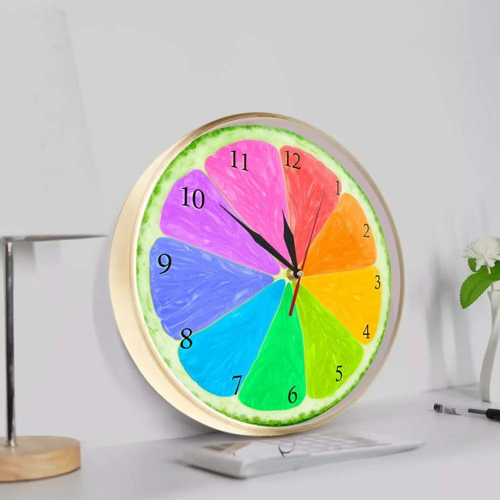 Creative Citrus Rainbow Wall Watch