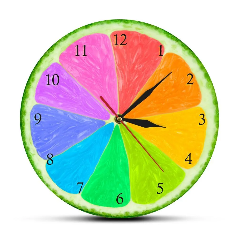 Creative Citrus Rainbow Wall Watch