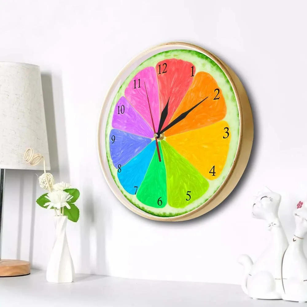 Creative Citrus Rainbow Wall Watch