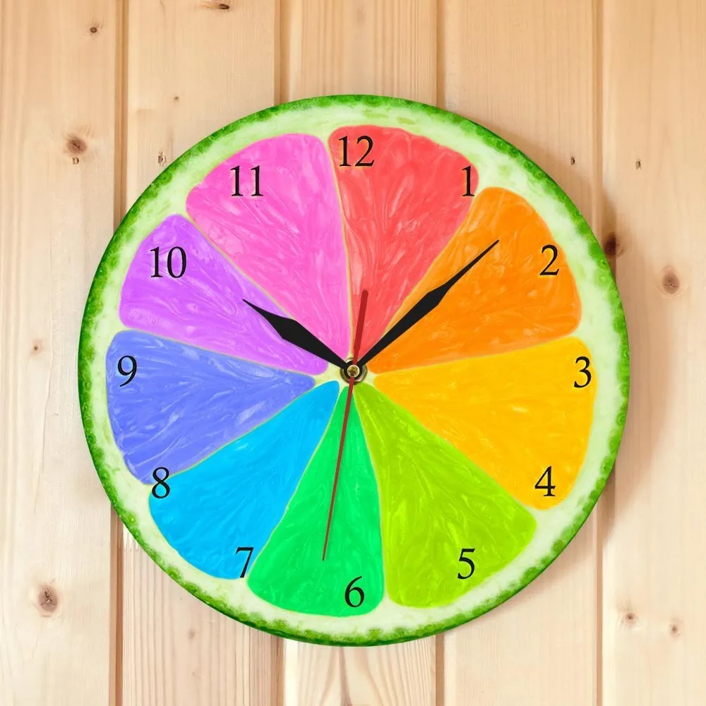 Creative Citrus Rainbow Wall Watch