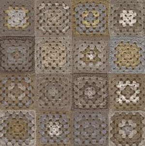 Crochet Wallpaper - Greige