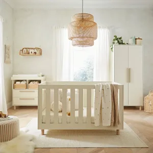 Cuddle Co Harper 3 Nursery Piece Set | Cream & Ash