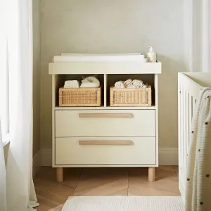 Cuddle Co Harper Dresser Changer | Cream & Ash