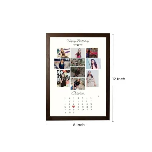Customized Personalized Happy Birthday Photo Frame - Month Edition By Creative Bande