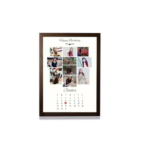 Customized Personalized Happy Birthday Photo Frame - Month Edition By Creative Bande