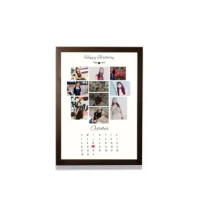 Customized Personalized Happy Birthday Photo Frame - Month Edition By Creative Bande