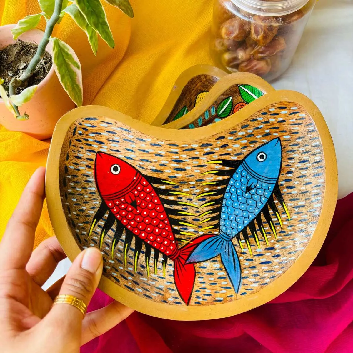 Dhara Moon Handcrafted Mango Wood Platter