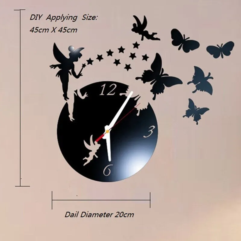 DIY Adhesive Sticker Clock for Children's Room