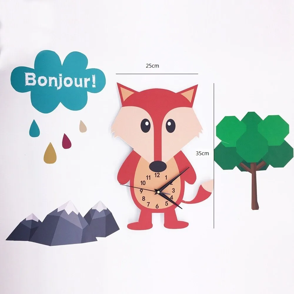 DIY Adhesive Sticker Clock for Children's Room